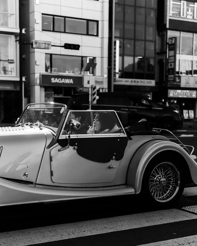 top down, class up. open air, closed expression.