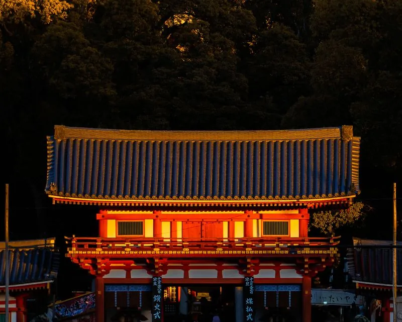 a setting set by the setting sun