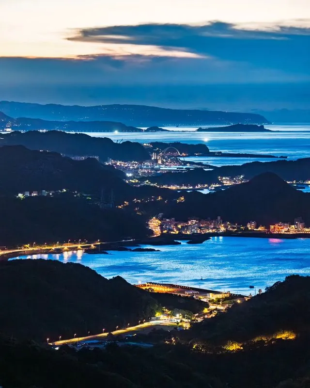 as night falls across coastal taiwan, new light finds temples and lanterns alike