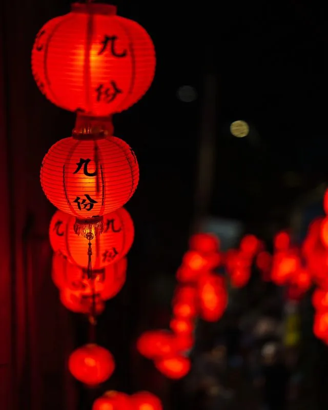 as night falls across coastal taiwan, new light finds temples and lanterns alike